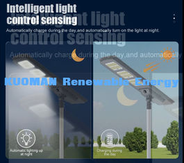 High Bright 60W/80W IP65 Waterproof Street Light All-in-One Solar Outdoor Road Square Lights 220lm/w Long Lifespan