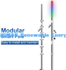 outdoor smart solar wifi city sensors intelligent street light pole