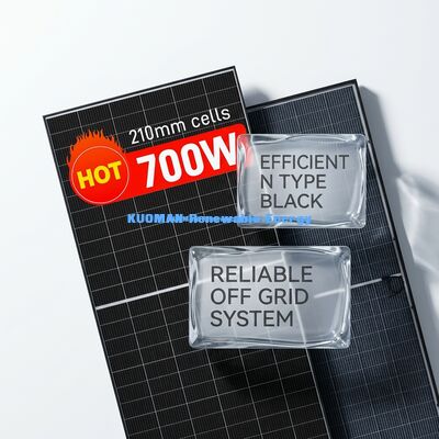 700W Monocrystalline Solar Panel IP65 Weather Resistant PV Module 1722x1134x30mm