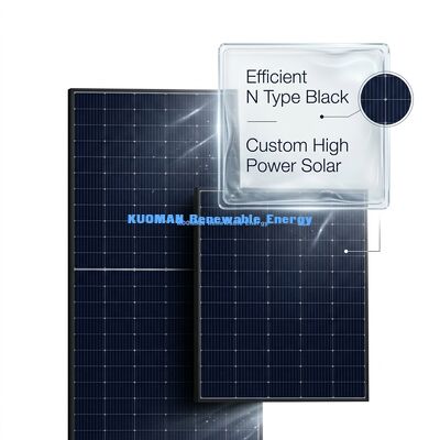 N Type 415 Watt Solar Panel with 22% Efficiency for Residential and Commercial Use