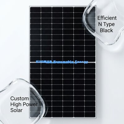 Custom Made Monocrystalline Solar Panels 400-500W with 22% Efficiency and Half-Cut Cell Design