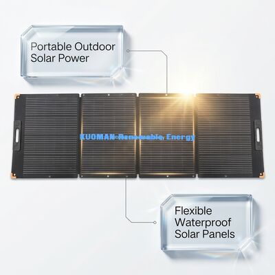 300‑400W Foldable Portable Solar Charger Panel, Off‑Grid Solar Power for Outdoor & Home Backup