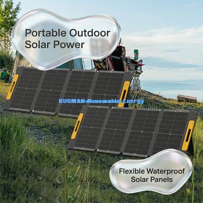 IP68 Waterproof 100W Max Power Foldable Solar Panel Portable Solar Charger for Phone and iPad