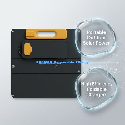 100W Foldable Solar Charger with IBC Solar Technology for Phones and Laptops