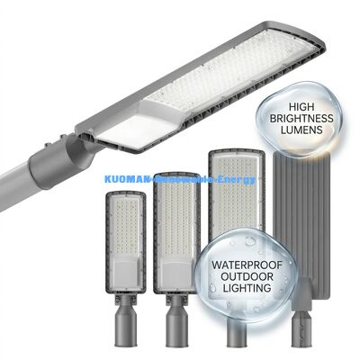 50W-200W Solar LED Street Light Outdoor IP66 Waterproof with 50000 Hours Lifetime for Parking Lots and Highways