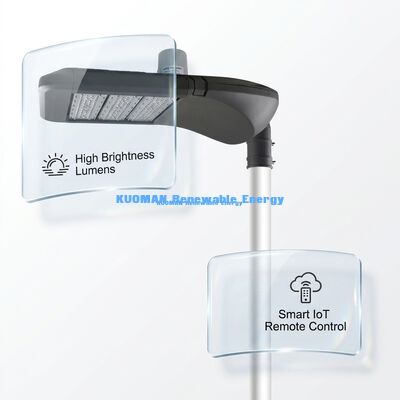 Garden Smart LED Street Light with IP66 Waterproof, LoRaWAN Smart Control, and 100000 Hour Lifetime for Outdoor Solar Lighting