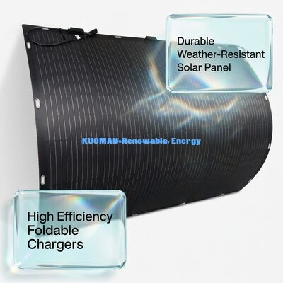 210W Ultra-Thin IP65-rated Flexible Solar Panel for RV Marine and Off Grid Use