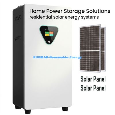 51.2V 300Ah Solar Hybrid LiFePO4 Battery System with 6000 Cycles for Off-Grid Home Energy Storage