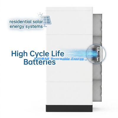 KM NEW POWER 51.2V 400Ah Stackable LiFePO4 Battery with Real Time Monitoring for Home Energy Storage