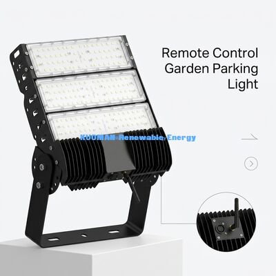 IP65 Waterproof High Lumen Output LED Solar Flood Light with Remote Control Option for Industrial Use