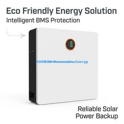 48V 100AH LiFePO4 Home Battery with Real-time Monitoring and 10-Year Warranty for Solar Power Systems