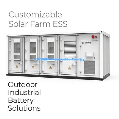 215KWh Commercial ESS with LiFePO4 Battery and 10,000 Cycles for Industrial Energy Storage