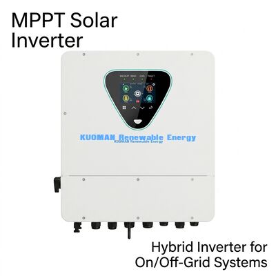 6KW Solar Hybrid Inverter with Dual MPPT and IP65 Rating for Home and Commercial Use