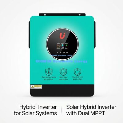 High-Efficiency 4.2KW/6.2KW Single-Phase Hybrid Solar Inverter for Home and Grid Tie Systems