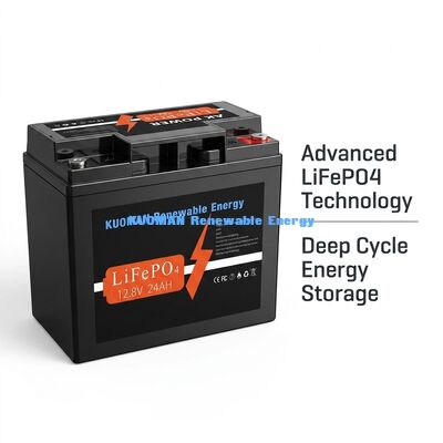 12V 24Ah LiFePO4 Battery with 307.2Wh Energy and ABS Case Material for Deep Cycle Applications