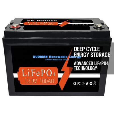 12V 100Ah 1280Wh Lithium Battery Deep Cycle with 8000 Cycle Life for Energy Storage and Golf Cart Power