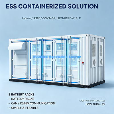 ESSC0500A-1106 Container Energy Storage 500kW Low THDi Grid Friendly Commercial Energy Storage