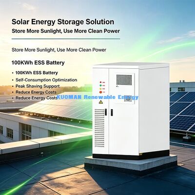 107.52KWh Integrated ESS Energy Storage Cabinet PV 50KWp Input For Commercial Building Power Optimization