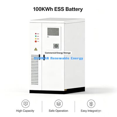 Robust 100KWh LiFePO4 ESS Energy Storage System Harsh Environment Adaptable For Industrial Warehouse Usage