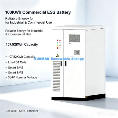 Cost Effective 100KWh Integrated ESS Solution 50kW Output For Factory Warehouse Energy Management