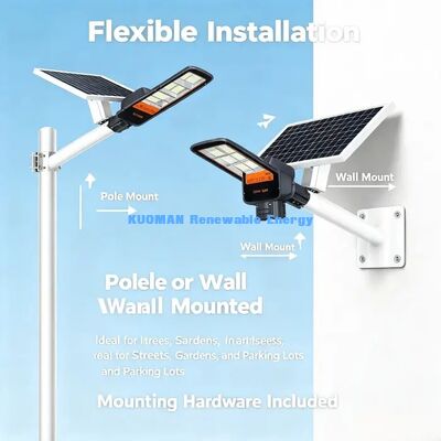 130lm/W Super Bright Solar Street Light 70°\*150° Wide Beam Angle