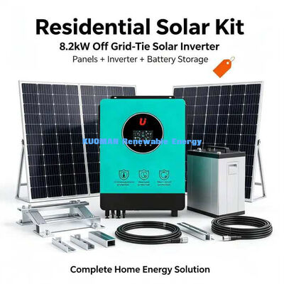 8.2KW Grid Tie Hybrid Solar Inverter Overload Overheat Short Circuit Protection