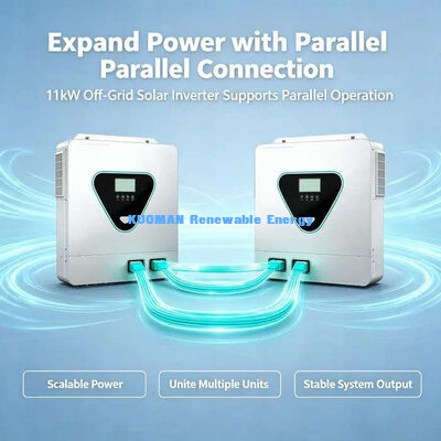 Off Grid Solar Inverter 11KW Built-in Dual MPPT 160A Charger Pure Sine Wave 230VAC Output
