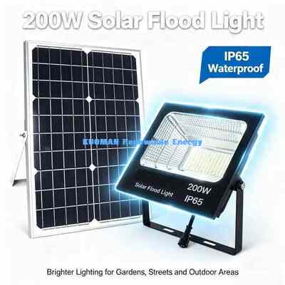 50W-2000W Adjustable Solar Flood Light Outdoor Motion Optional Wall Lamp