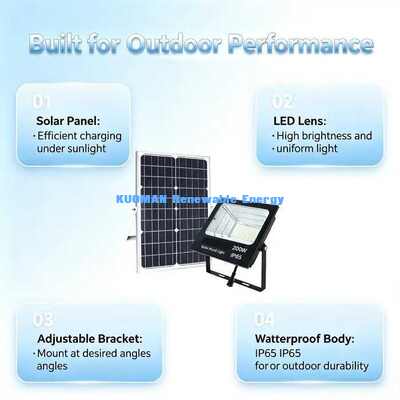 Low Maintenance Solar LED Flood Light Ideal For Garden Street Exterior Lights
