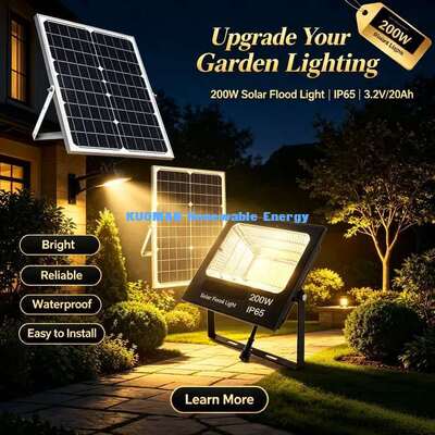 ABS Waterproof Solar LED Flood Light Anti-Corrosion Farm Pathway Light
