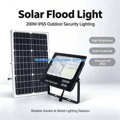 Remote Separated Solar Panel Flood Light Easy Installation Wall Mount Light