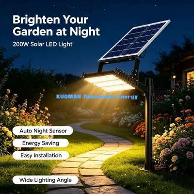 24000 Lumen 200W Solar Powered LED Flood Light IP65 Waterproof Farm Yard Stadium Lighting
