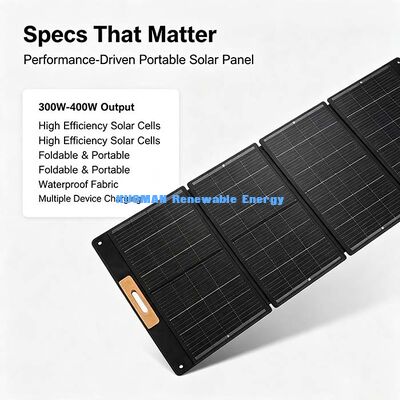 300‑Watt Foldable Solar Charger Panel, Multi‑Interface Portable Solar Power for Outdoor Activities