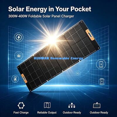 300‑Watt Foldable Solar Charger Panel, Multi‑Interface Portable Solar Power for Outdoor Activities