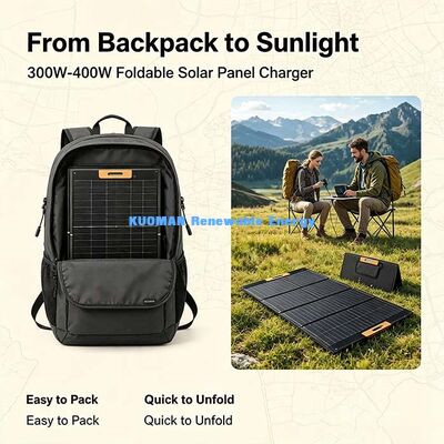 Lightweight 300‑Watt ETFE Foldable Solar Panel, Outdoor Portable Solar Charger for Power Stations