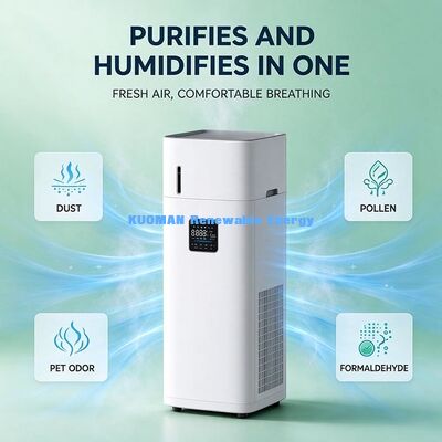 Smart Wifi Air Purifier Humidifier Combo, 5-Layer Purification, Remove Smoke Pet Odor Pollen Bacteria