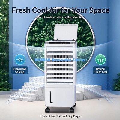 Touch Control Air Cooler, Remote Operated Water Cooler Fan 600m³/h Air Flow