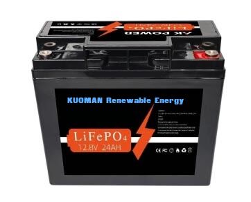 12V 24Ah LiFePO4 Battery with 307.2Wh Energy and ABS Case Material for Deep Cycle Applications