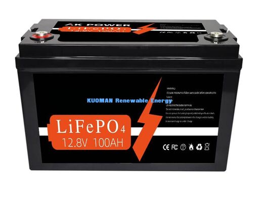 12V 100Ah 1280Wh Lithium Battery Deep Cycle with 8000 Cycle Life for Energy Storage and Golf Cart Power