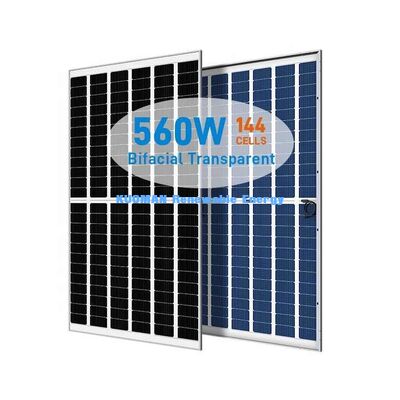 540W 550W Mono Perc Solar Panel with 22% Efficiency and Frameless Glass Design