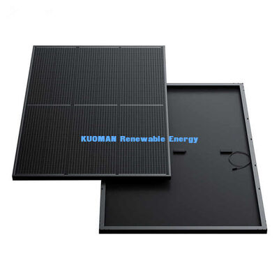 N Type Black Solar Panel 415W with 22% Efficiency and Anodized Aluminum Frame