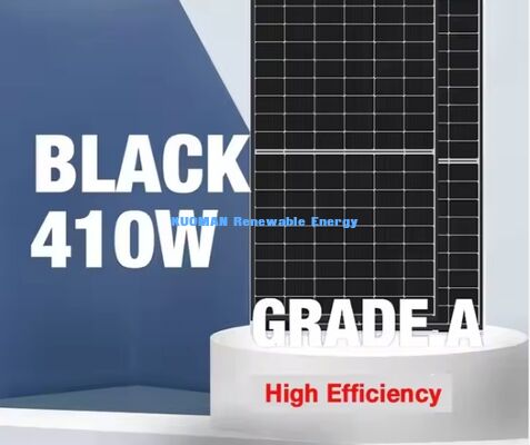 N Type Black Solar Panel 415W with 22% Efficiency and Anodized Aluminum Frame