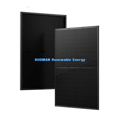 N Type Black Solar Panel 415W with 22% Efficiency and Anodized Aluminum Frame
