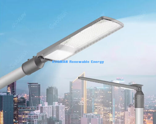 50W-200W Solar LED Street Light Outdoor IP66 Waterproof with 50000 Hours Lifetime for Parking Lots and Highways