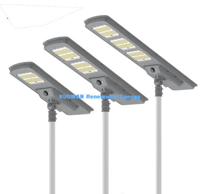 All In One LED Solar Street Light 220lm/W IP65 Waterproof with 2-3 Rainy Days Backup for Road and Garden Lighting