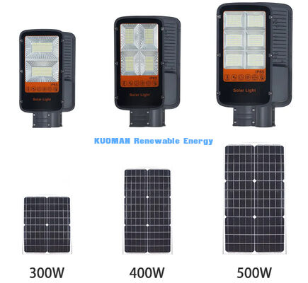 High Brightness 180LM/W Solar Street Light with Monocrystalline Panel & Glass Lens, IP65 Rated