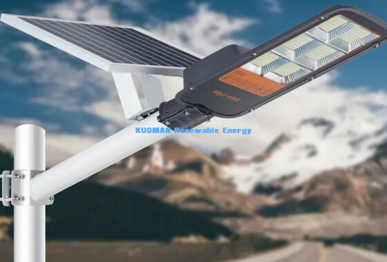 High Brightness 180LM/W Solar Street Light with Monocrystalline Panel & Glass Lens, IP65 Rated