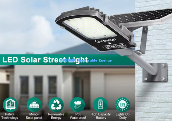 IP65 Waterproof 300W-500W Split Solar Street Light with LiFePO4 Battery and Solar Panel