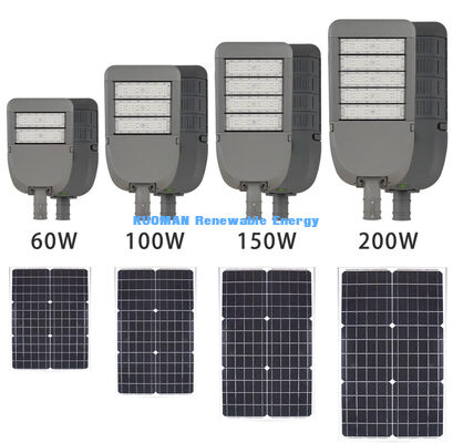 50W IP65 Waterproof Aluminum Solar Street Light with LED Technology for Outdoor Road Lighting
