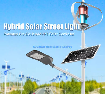 Durable Off-Grid Solar Wind Hybrid LED Light for Highways, Alpine & Challenging Terrains